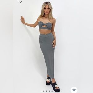 Princess Polly Barris Set in Grey - new with tags